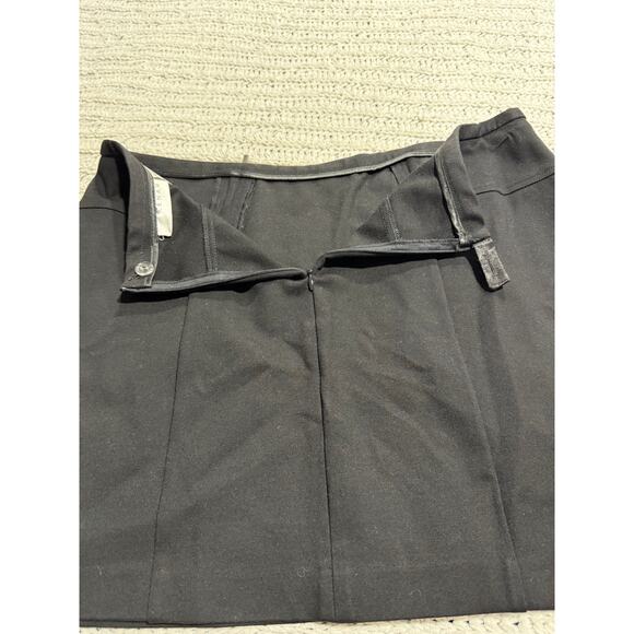 Kenar Mini Skirt Dual Zipper Accents Women's Size 10 Stretch Black - Picture 6 of 9